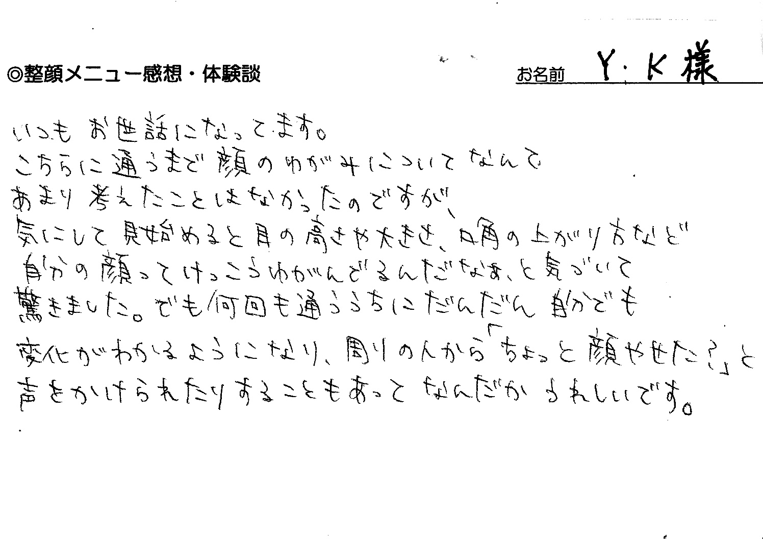 美容整体：小顔矯正
